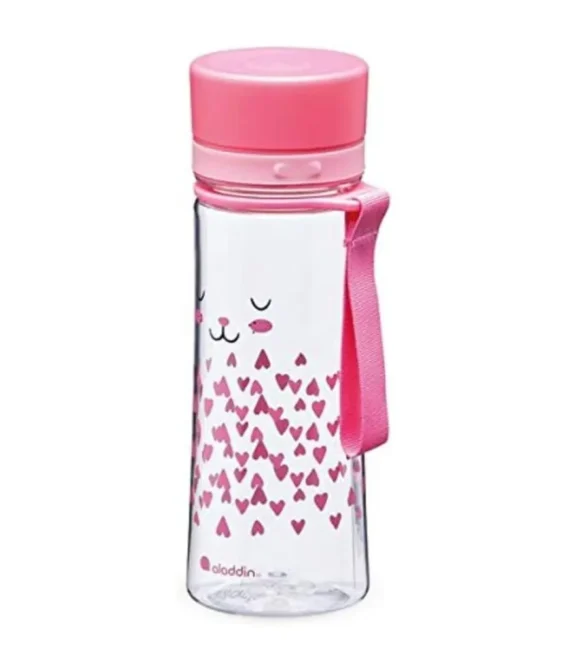 Aladdin My First Aveo Bunny Water Bottle For Kids 0.35L Pink – Leakproof – Wide Opening For Easy Fill – Bpa-Free – Smooth Drinking Spout – Stain And Smell Resistant – Dishwasher Safe