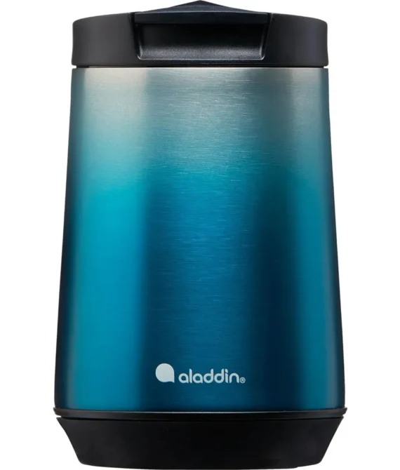 Aladdin Mug Espresso SS 0.25L Gradient Blue – Leakproof | Fits most coffee machines | BPA-Free Travel Mug | Dishwasher Safe