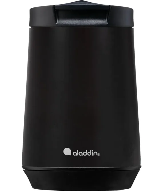 Aladdin Mug Espresso SS 0.25L Satin Black – Leakproof | Fits most coffee machines | BPA-Free Travel Mug | Dishwasher Safe