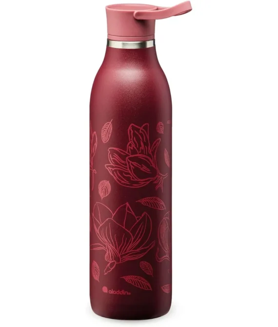 Aladdin 0.6L Cityloop Thermvac Btl Brgndy Magnoila Print