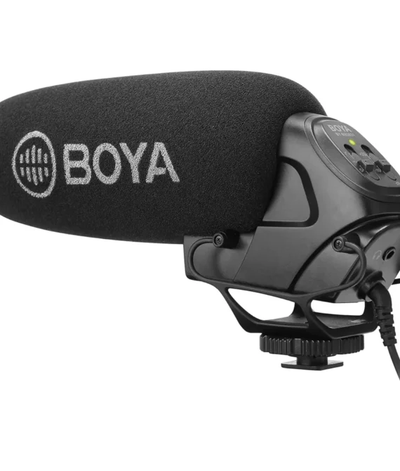 Boya By-Bm3031  Supercardioid Condenser Microphone That Delivers Sound For Dslrs Camcorders Audio Recorders And More Black