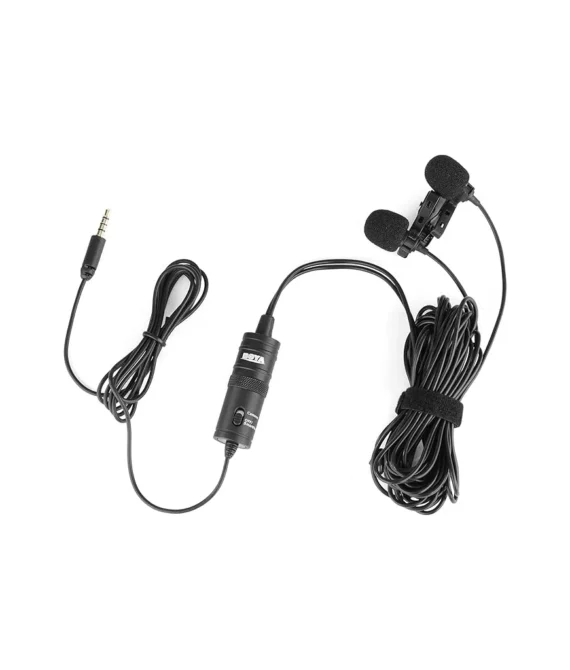 Boya By-M1Dm Dual Omni-Directional Lavalier Mic