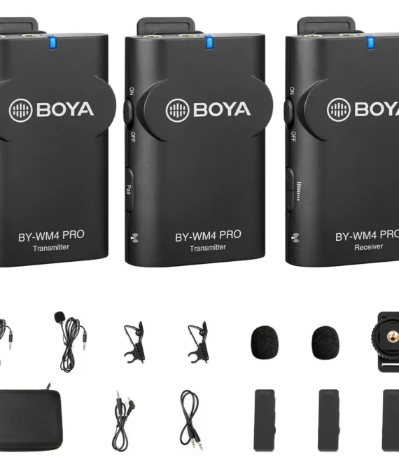 Boya By-Wm4 Pro-K2 Portable 2.4G Wireless Microphone Black