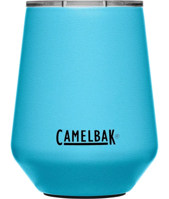 CamelBak Horizon 12oz Wine Tumbler – Insulated Stainless Steel – Tri-Mode Lid – Nordic Blue