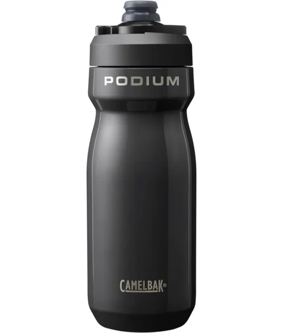 CamelBak Podium Steel Insulated Stainless Steel Bike Water Bottle  for Cycling Fitness & Sports- Fits Most Bike Cages 18oz – Black