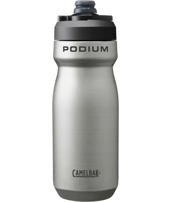 CamelBak Podium Steel Insulated Stainless Steel Bike Water Bottle  for Cycling Fitness & Sports- Fits Most Bike Cages 18oz – Stainless