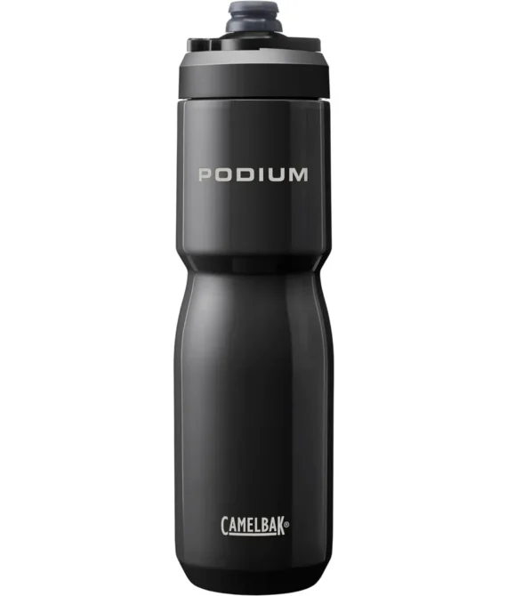 CamelBak Podium Steel Insulated Stainless Steel Bike Water Bottle  for Cycling Fitness & Sports- Fits Most Bike Cages 22oz – Black