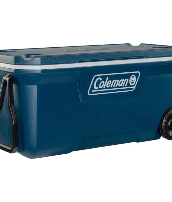 Coleman Xtreme Cooler  100Qt Wheeled Large Ice Box PU Full Foam Insulation Stays Cool for Days Portable Cool Box; Perfect for Camping Picnics and Festivals