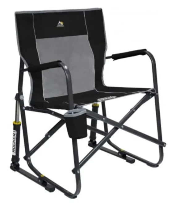 GCI Outdoor Freestyle Rocker Portable Outdoor Camping Chair Black