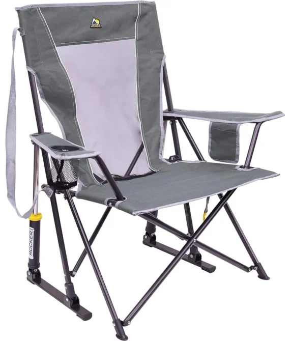 GCI Outdoor Comfort Pro Rocker Outdoor Camping Chair Mercury Gray One Size