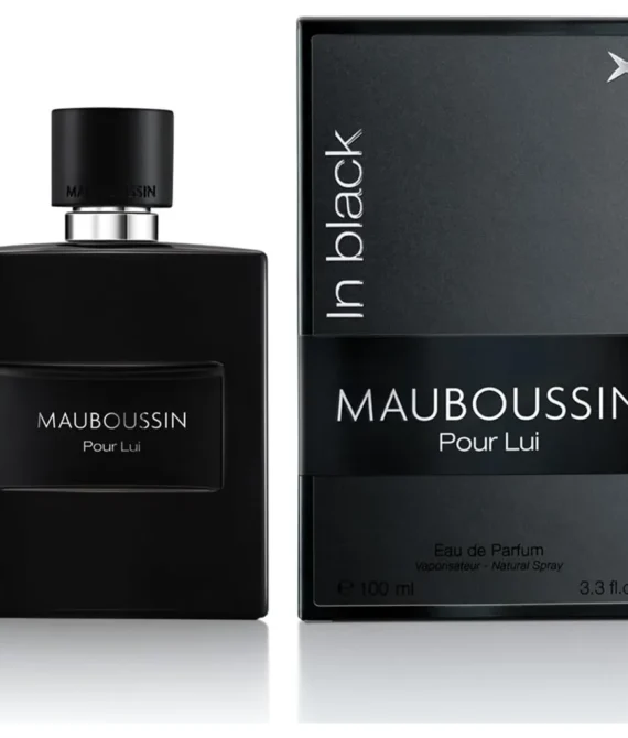 Mauboussin – Pour Lui In Black 100ml (3.3 Fl Oz) – Eau de Parfum for Men – Woody & Oriental Scents