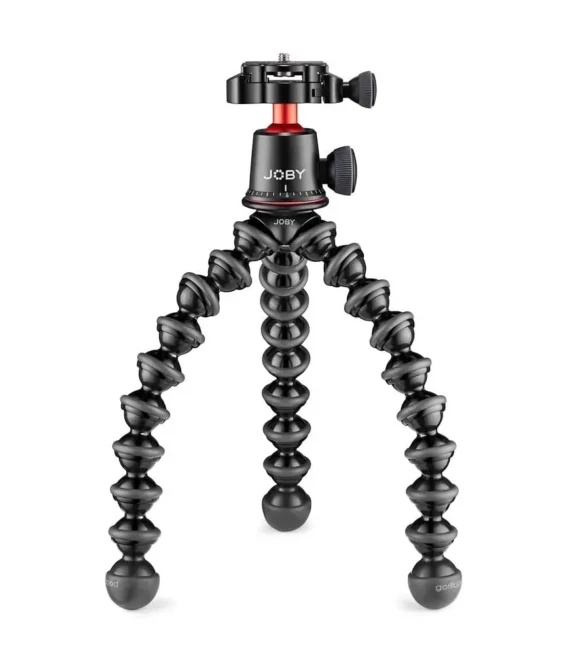 JOBY gorillapod kit Pro Kit Includes Stand & BallHead with QR Plate 6.Lb Load Capacity Black/Charcoal/Red JB01566 JB01566 BWW