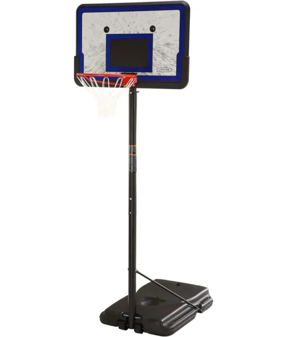 Lifetime Height Adjustable Portable Basketball System 44 Inch Backboard