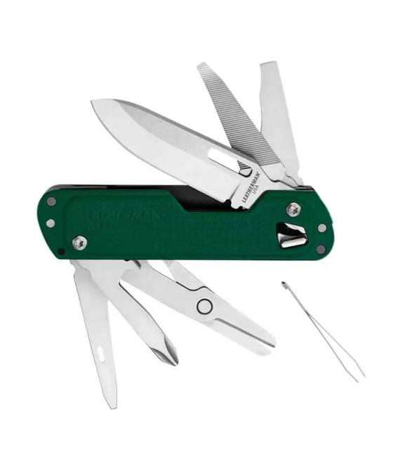 Leatherman Free T4 Stainless Steel Pocket Size Multitool | Closed Length: 9.3 cm | 12 in 1 Functional Tools | Weight: 121.9 Gram Width: 2.4 cm 25 Years Warranty | EDC