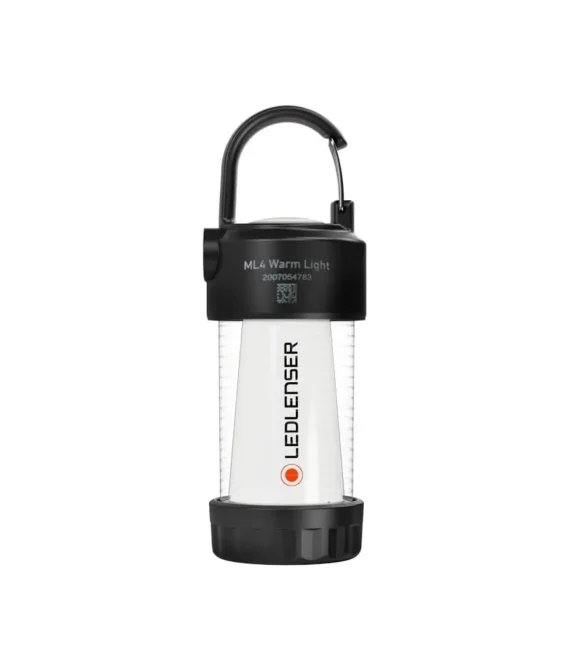 Ledlenser ML4 Warm Light LED lantern rechargeable 14500 battery 300 lumens glare-free (patented) up to 40h runtime red light 1xAA useable with batteries carabiner Outdoor Camping