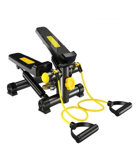 Step air climber stepper twister aerobic fitness exercise machine with resistance band 712c yellow