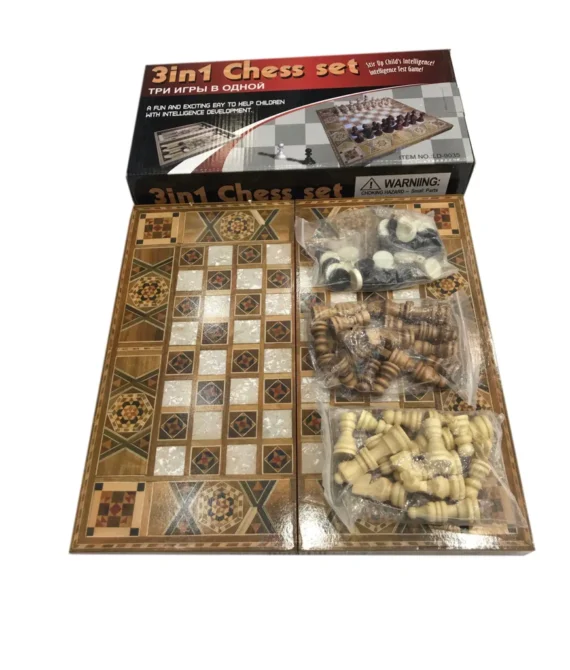 3 in 1 chess set for strategic thinking