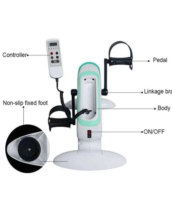 Motorized electric mini exercise bike/pedal for arm leg exercise mini cycling trainer stationary exercise peddler