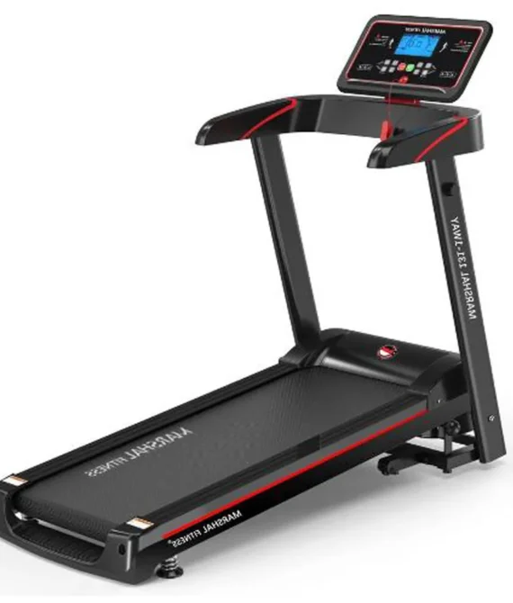 Home use treadmill with dc motor usb music player | gas spring fold