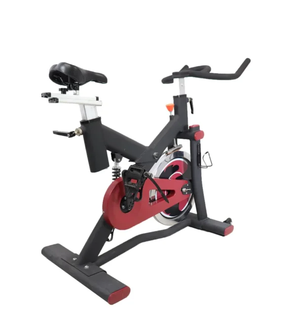 Professional super spinning bike for home and gym use with meter and spd pedal