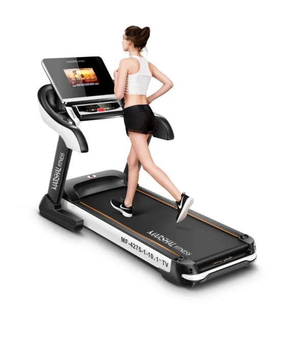 The ultimate home use motorized treadmill with wi fi connectivity and 10.1 inch touch screen display