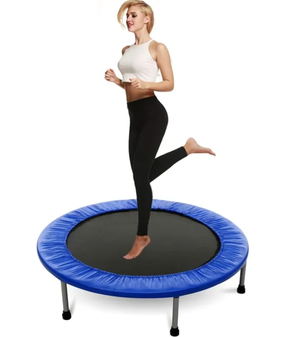 Mini exercise trampoline for adults or kids   indoor fitness