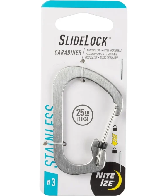 Nite Ize Stainless Steel #3 Slidelock Carabiner Stainless