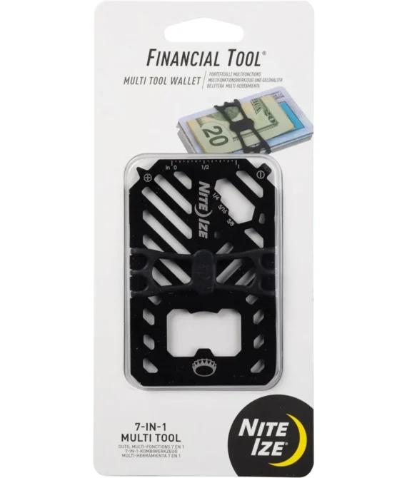 Nite Ize Fmt2-01-R7 Financial Multi Tool Wallet Black