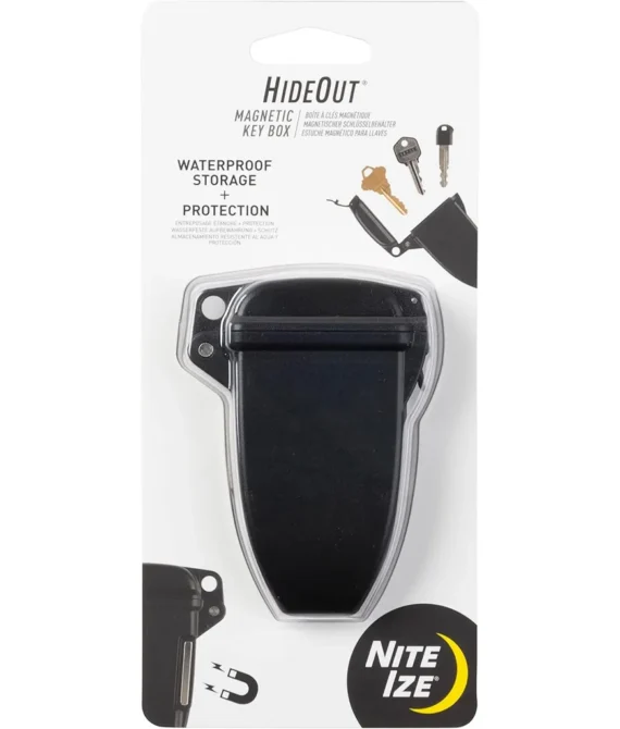 Nite Ize Kbs-01-R7 Hideout Waterproof Magnetic Key Hider Attaches Non Metal Surfaces Original Black