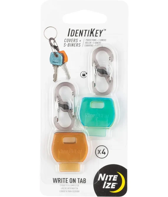 Nite KIDC-M1-4R7 Ize Unisex Identikey Covers Plus S-Biner Combo Pack Multi-Coloured