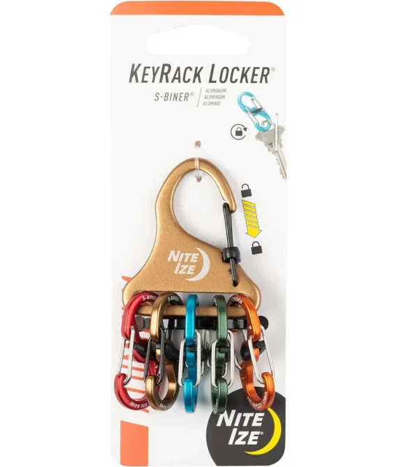 Nite Ize Klka-29Bg-R6 Assorted Keyrack Locker S-Biner Aluminum