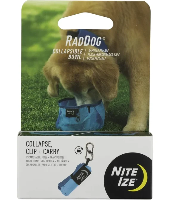 Nite Ize RadDog Collapsible Dog Bowl Lightweight Food and Water Bowl