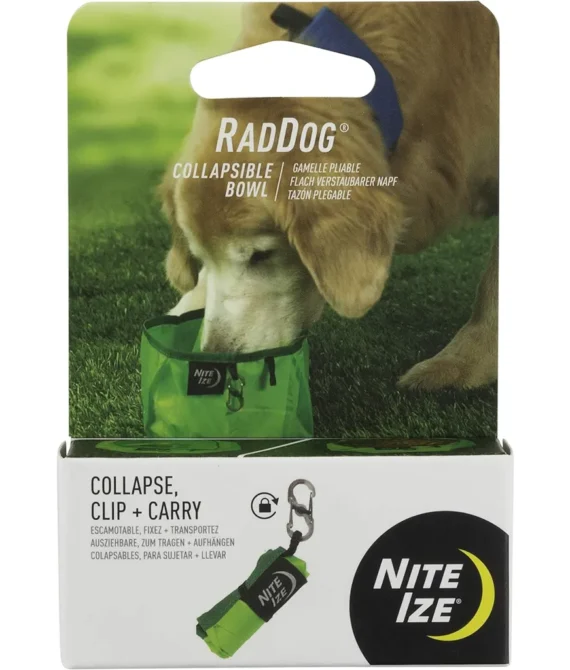 Nite Ize RadDog Collapsible Dog Bowl Lightweight Food and Water Bowl