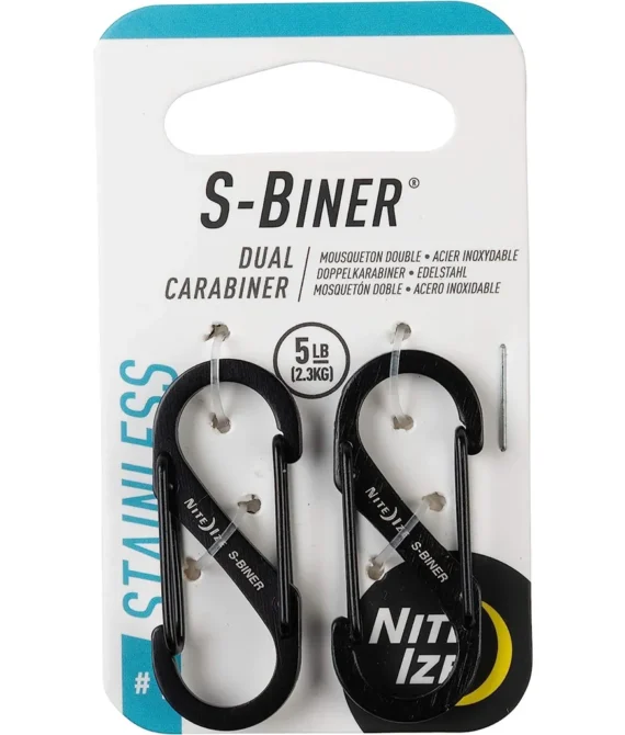 Nite Ize Unisexs S-Biner Dual Aluminum Carabiner