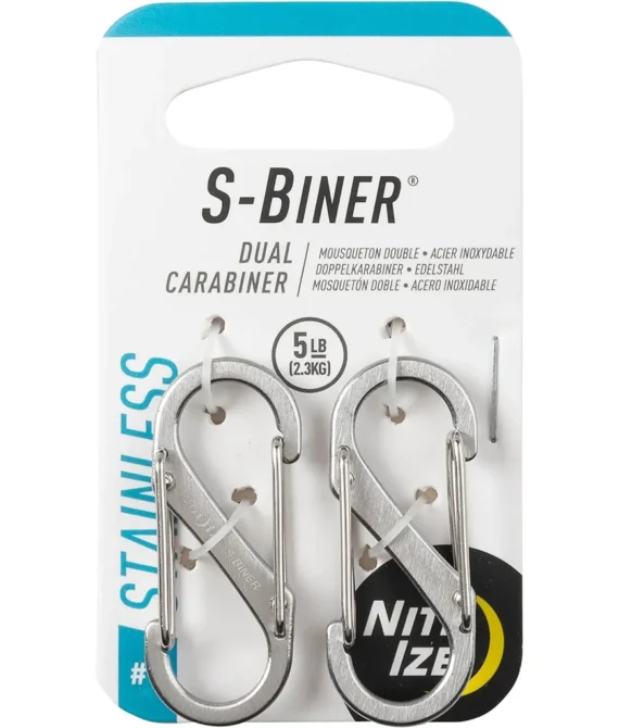 Nite Ize Unisexs S-Biner Dual Aluminum Carabiner