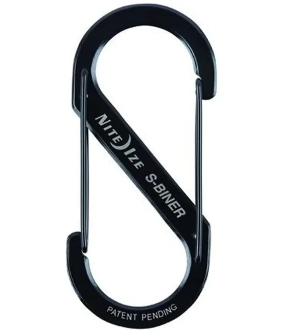 Nite Ize S-Biner Stainless Steel #5 Double Gated Carabiner Black