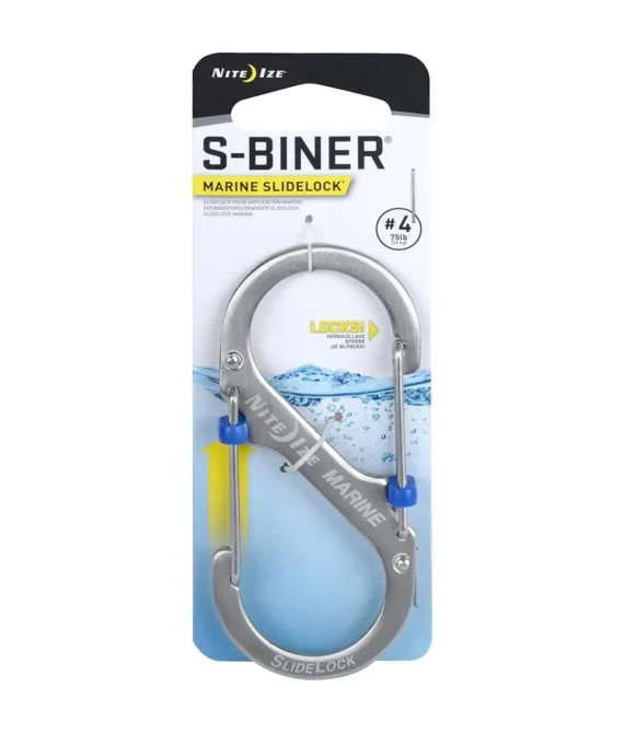 Nite Ize SbML4-11-R6 316 Marine Grade S-Biner Slidelock Carabiner Stainless Steel