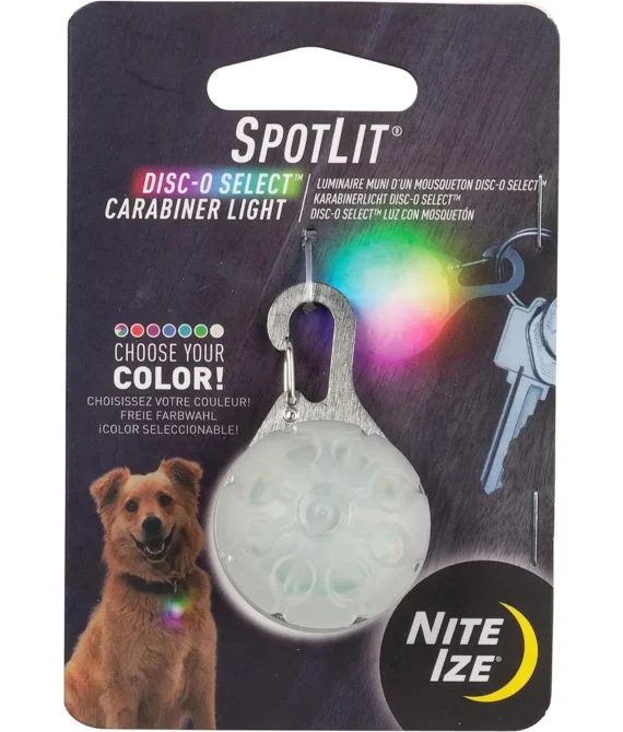 Nite Ize Spotlit Led Carabiner Light With Color-Changing Disc-O Select