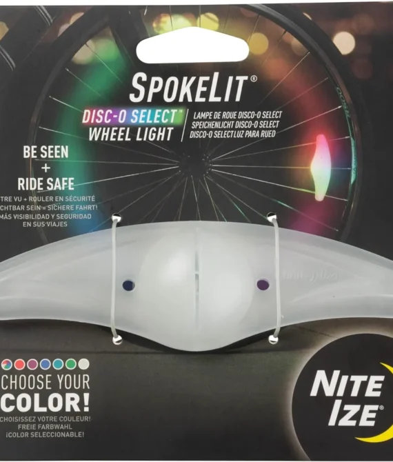 Nite Ize Spokelit LED Bicycle Spoke Light Visibility + Safety Bike Single Pack Disc-O Select Choose-Your-Color