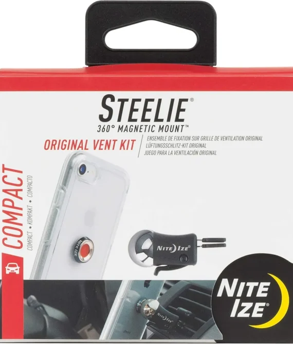 Nite Ize Original Steelie Vent Mount Kit- Magnetic Car Vent Mount For Smartphones