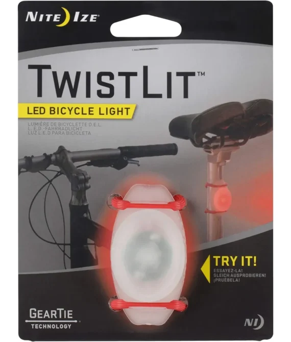 Nite Ize Twistlit Led Bicycle Light With Versatile Attachment Bike Safety Light Single Pack Red Led