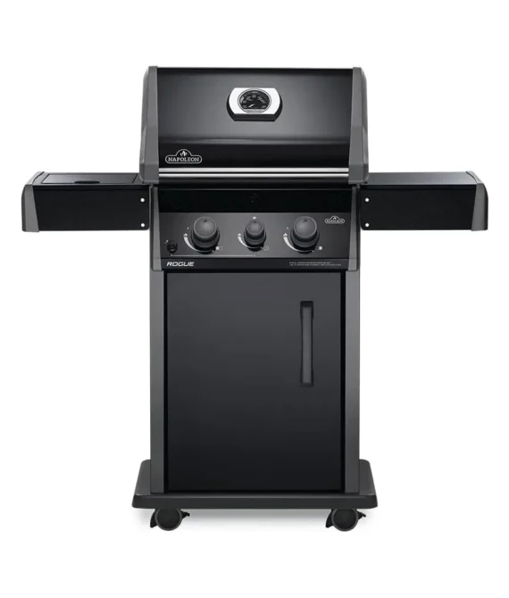 Napoleon Legend 365 Propane Gas Grill with Range Side Burner Black