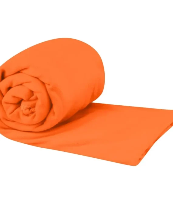 Sea to Summit Portable Pocket Towel for Camping Gym and Travel Medium (20 x 40 inches) Outback Orange