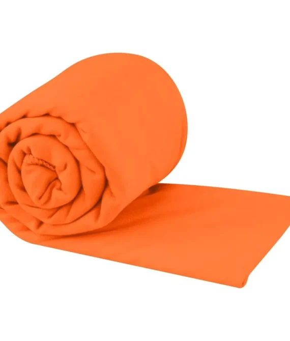 Sea to Summit Portable Pocket Towel for Camping Gym and Travel Large (24 x 48 inches) Outback Orange