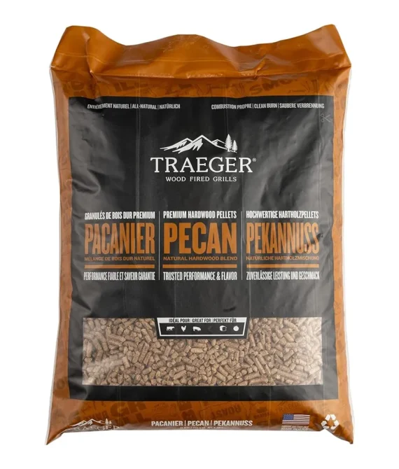 Traeger Pecan BBQ Wood Pellets Brown 9 kg PEL340