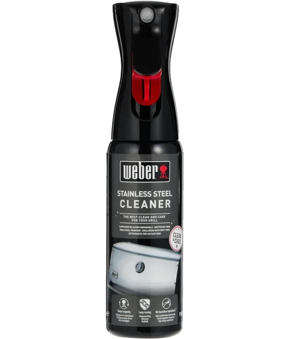 Weber – Stainless Steel Cleaner Cleans the exterior of grill easily and conveniently. Black 0.25×0.08×0.05 17682