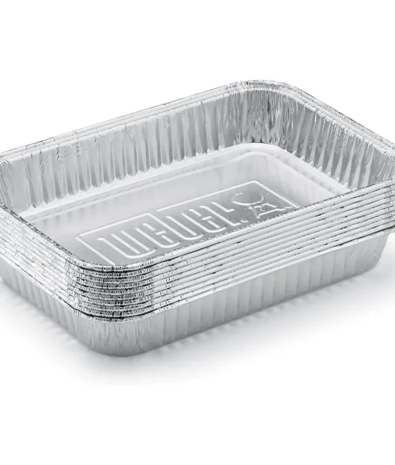 Weber 6415 Small 7-1/2-Inch-by-5-inch Aluminum Drip Pans Set of 10