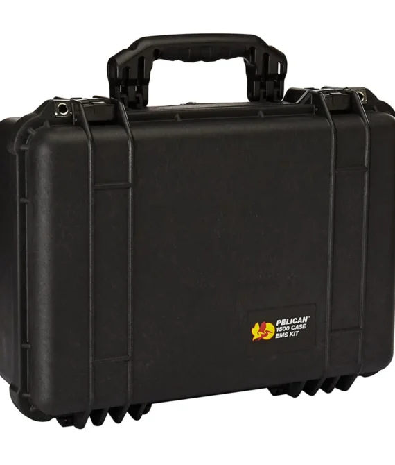 Pelican Protector Case 1500 EMS WL/ORG & DIV – Black