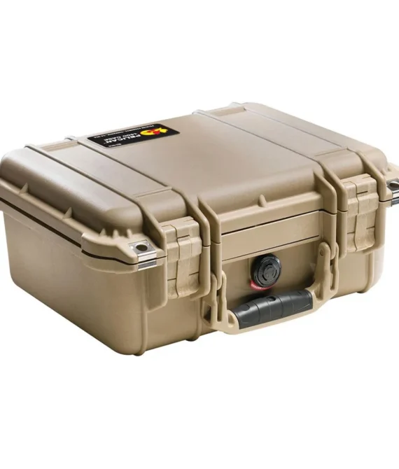 Pelican Case with Foam 1400 WL/WF – Desert Tan