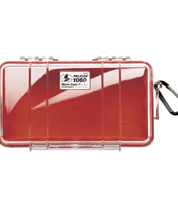 Pelican Micro Case 1060 WL/WI – Red Clear